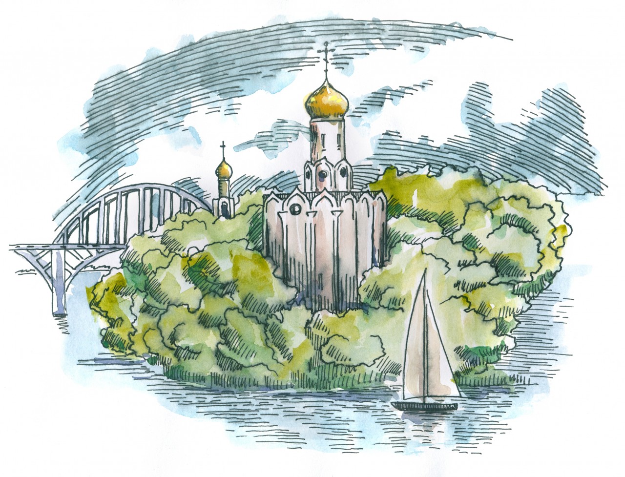Киев рисунок
